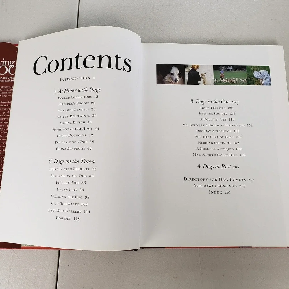 Living with Dogs Laurence Sheehan Hardcover 1st Ed 1999 Dog Photography Book